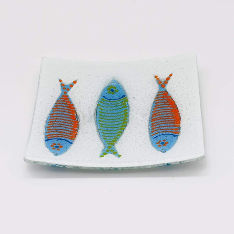 Eletrico 28 I Fused glass flat bowl