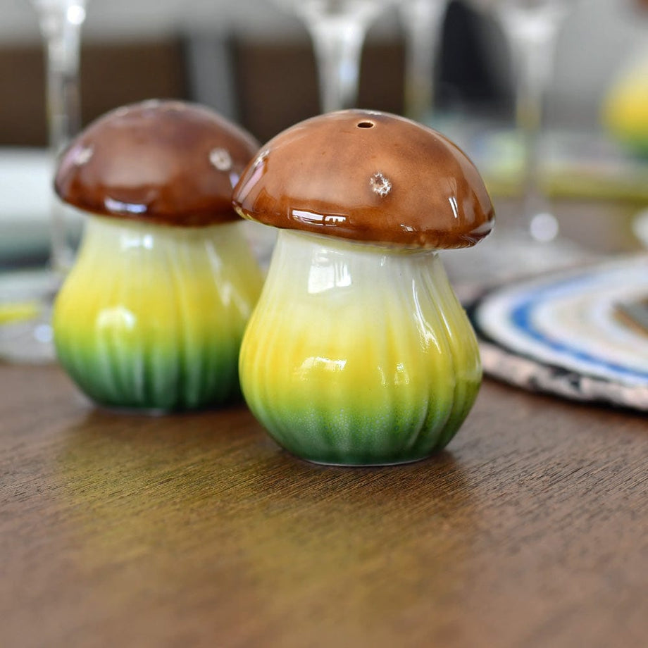 Salière et poivrier en céramique en forme de champignon – Luisa Paixao
