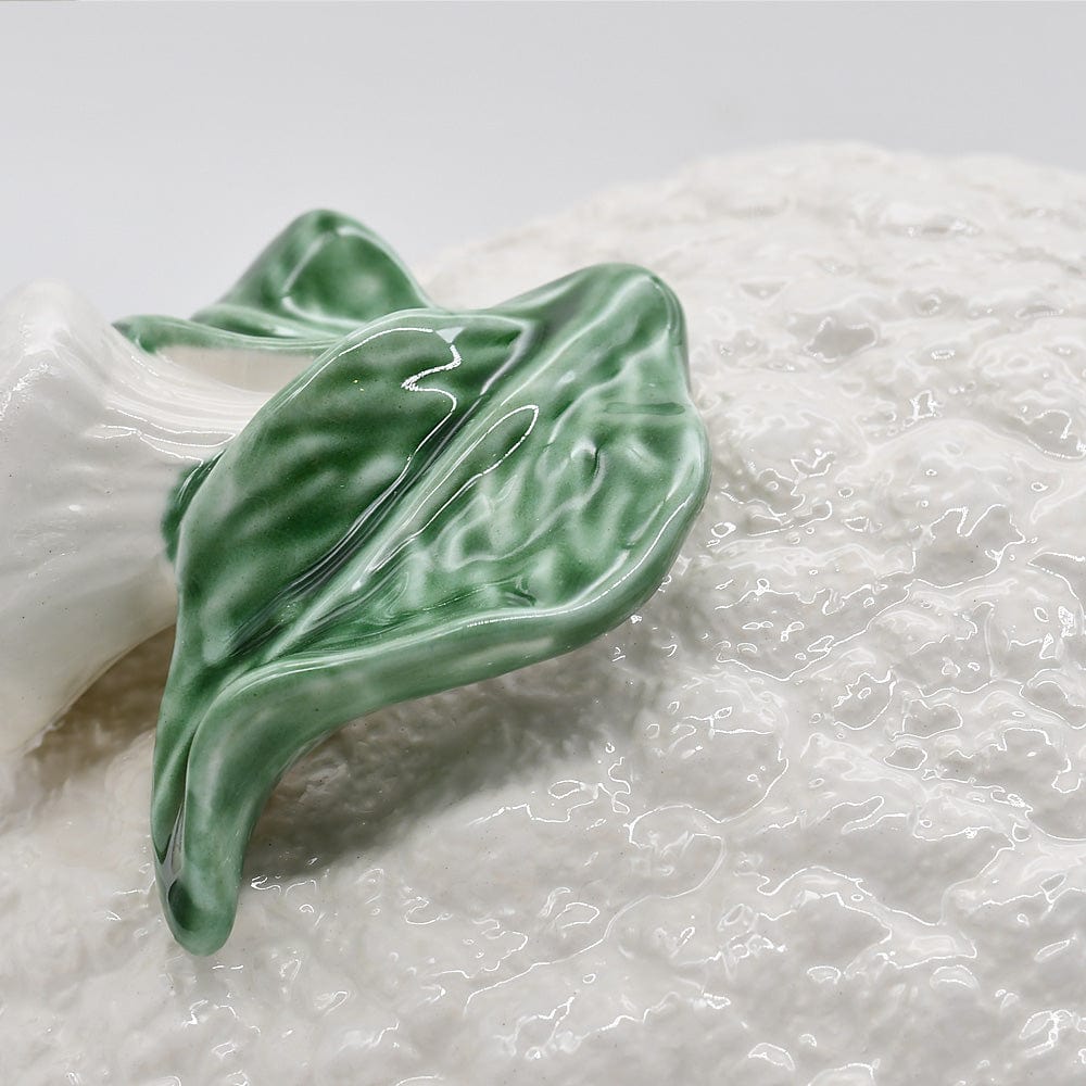 Coupe portugaise bleue cobalt en forme de coquillage #A Soupière