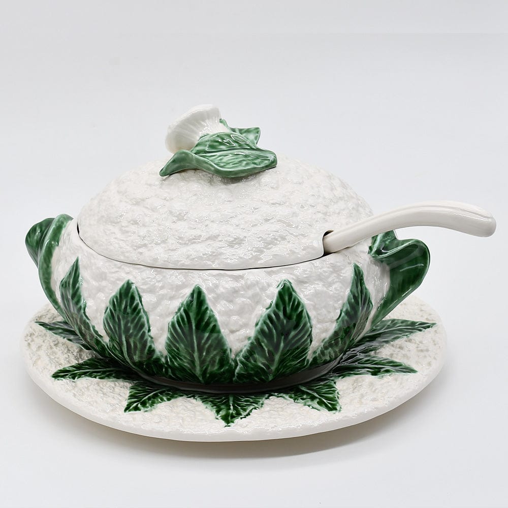 Coupe portugaise bleue cobalt en forme de coquillage #A Soupière