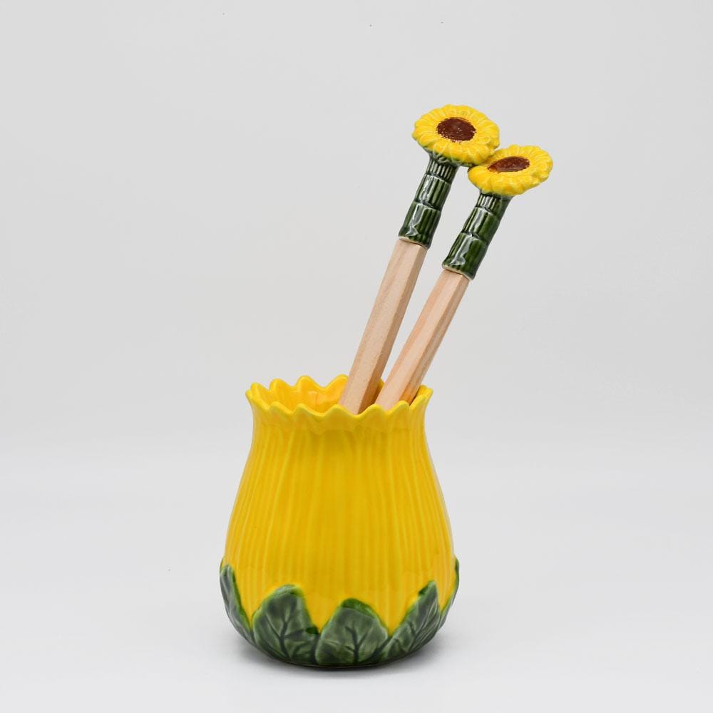 Couverts de service en forme de Tournesol