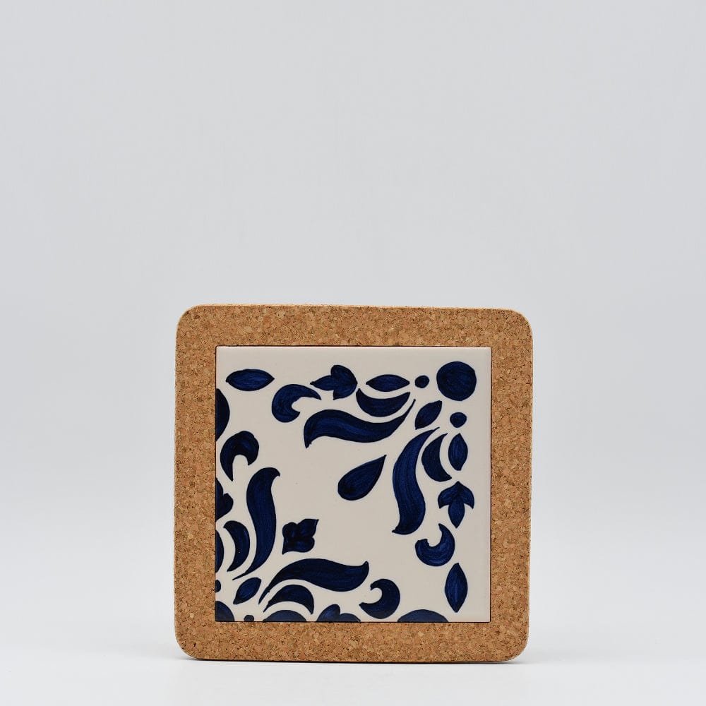 Dessous de plat en liège et céramique Azulejos 8 motifs - 20cm