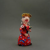 Boneca com flores I Statuette by Jùlia Côta - 20 cm