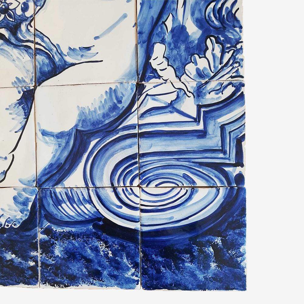 Fresque d'azulejos portugais Fresque d'azulejos