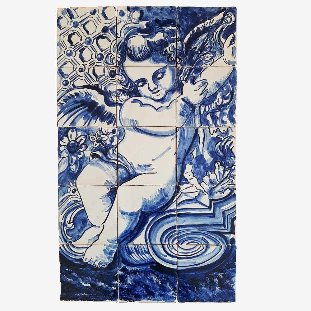 Fresque d'azulejos portugais Fresque d'azulejos