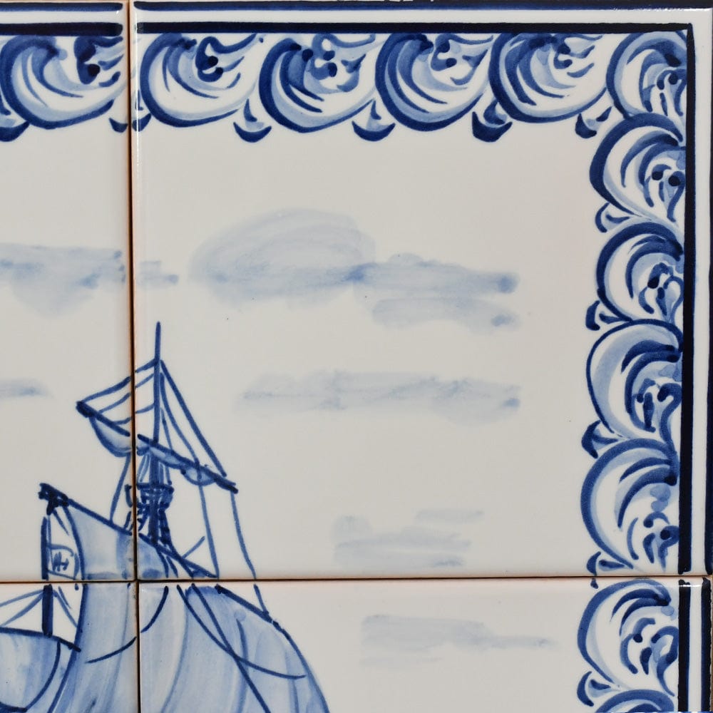 Fresque d'azulejos portugais Fresque d'azulejos
