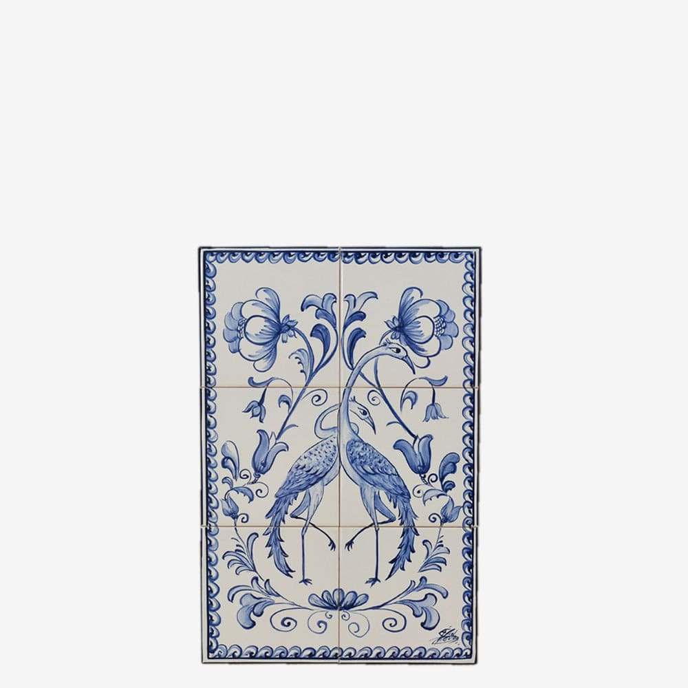 Fresque d'azulejos portugais peinte à la main Fresque d'azulejos 45x30cm