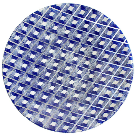 Large fused glass dish