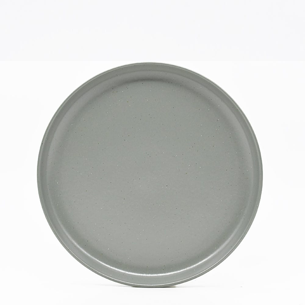 Grande assiette en grès Gris/vert I Vaisselle portugaise Assiette en grès “Pacifica" Gris/Vert - 27cm