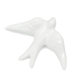 Hirondelle traditionnelle en céramique blanche