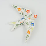 Hirondelle en céramique décorée à la main Hirondelle en céramique "Viana"