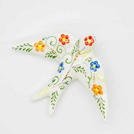 Hirondelle en céramique décorée à la main Hirondelle en céramique "Viana"