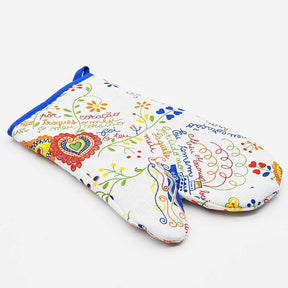 Manique en tissu au motifs portugais Azulejos Manique "Namorados" Bleue