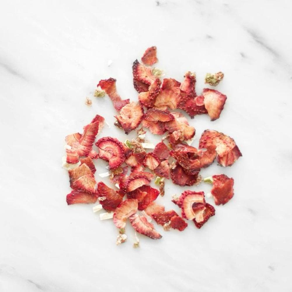 Tube de fraises et agrumes déshydratés