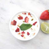 Tube de fraises et agrumes déshydratés