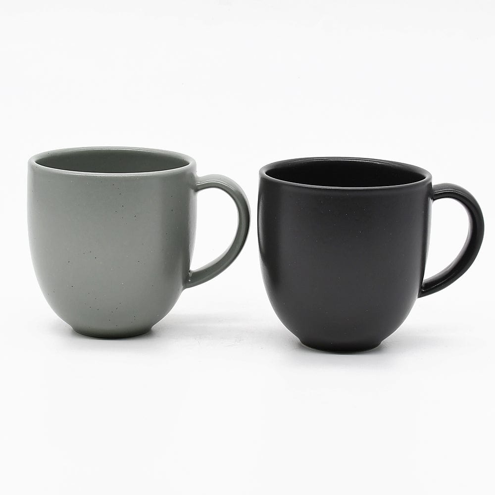 Mug en grès vert - gris I Vaisselle portugaise Mug en grès “Pacifica" Gris/Vert
