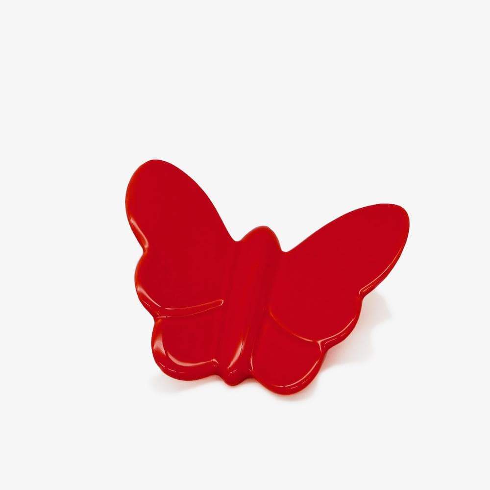Papillon rouge en céramique I Produit artisanal du Portugal Papillon en céramique rouge