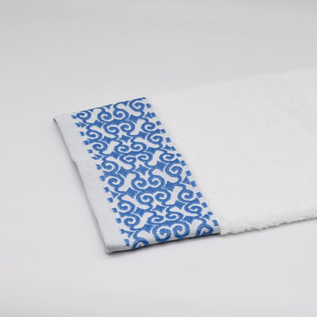 Bath set - White and blue