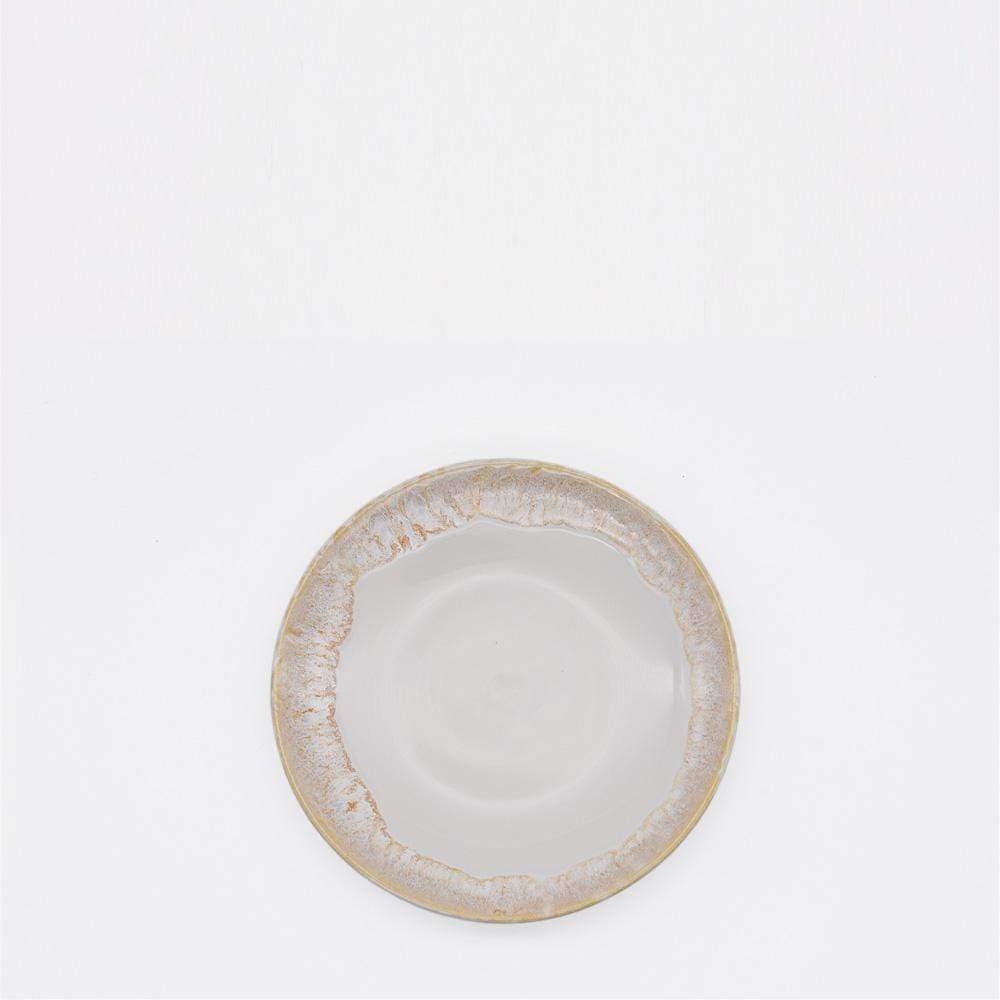 Petite assiette blanche en grès I Vaisselle du Portugal Assiette en grès 17cm - Blanche