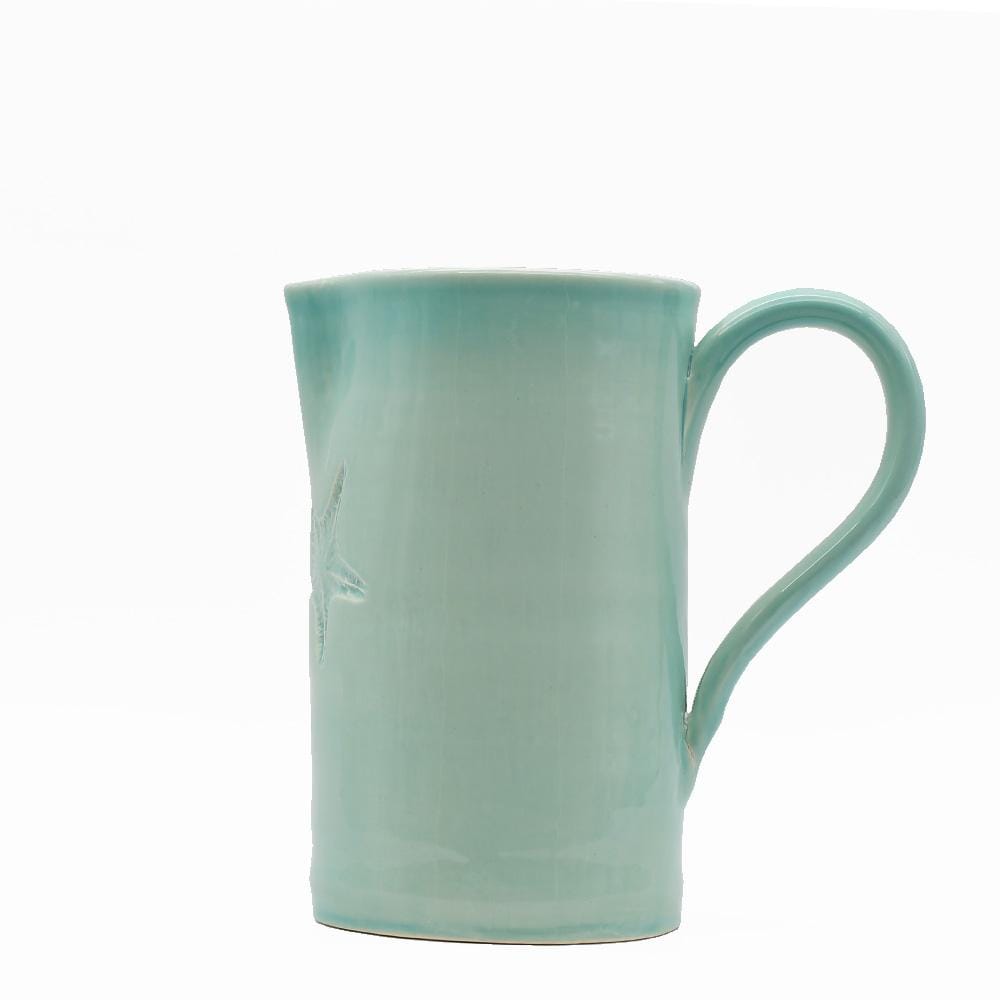 Petite assiette en céramique turquoise I Motifs étoile de mer Carafe "Estrela do mar" - Verte