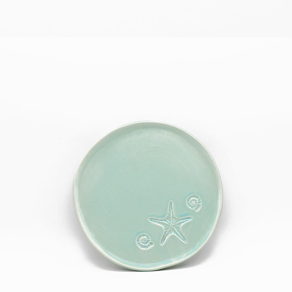 Assiette "Estrela do mar" verte - 20cm