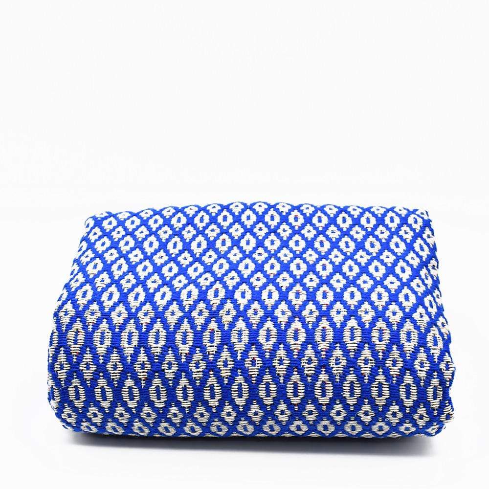 Plaid en laine et fibres naturelles bleu I Textile du Portugal Plaid en laine "Real" 200X135 - Bleu Bleu
