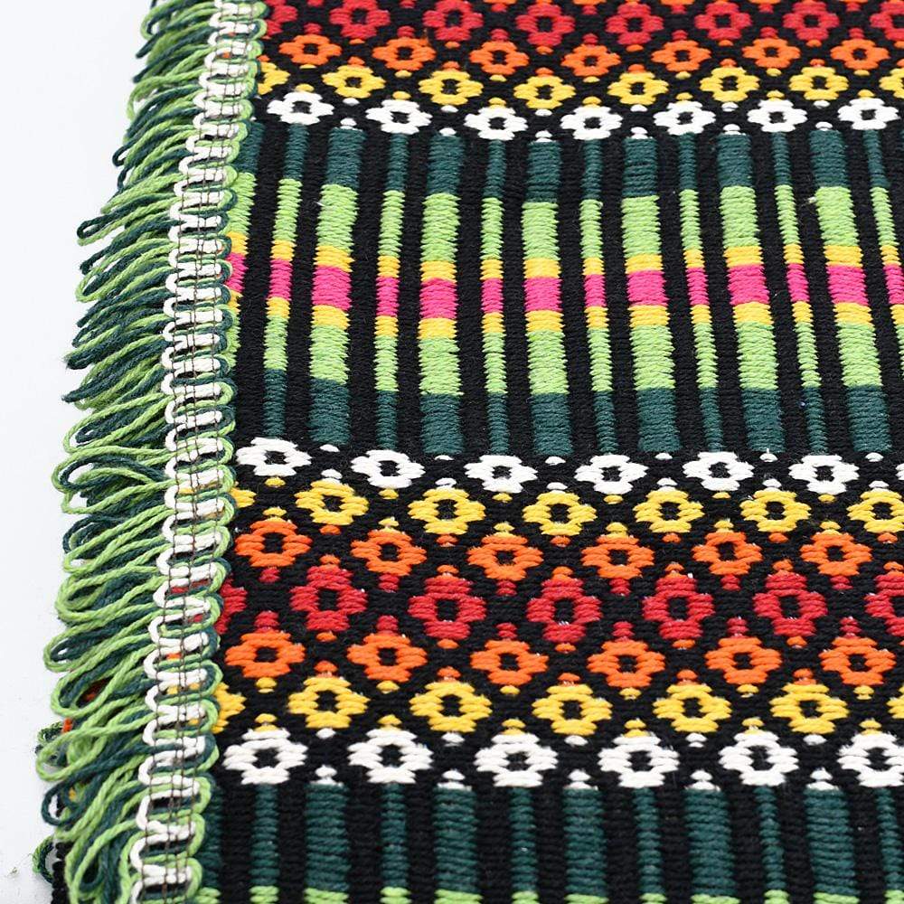 Plaid régional portugais en coton I Artisanat du Portugal en ligne Plaid régional en coton 210x140 - 2 couleurs Vert