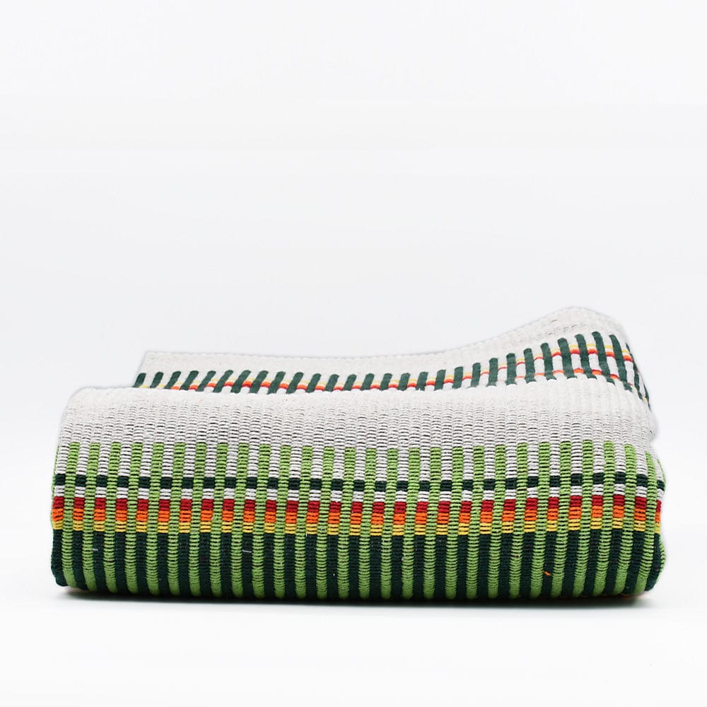 Plaid traditionnel portugais Gris moyen #Plaid traditionnel portugais 210x140 - Vert