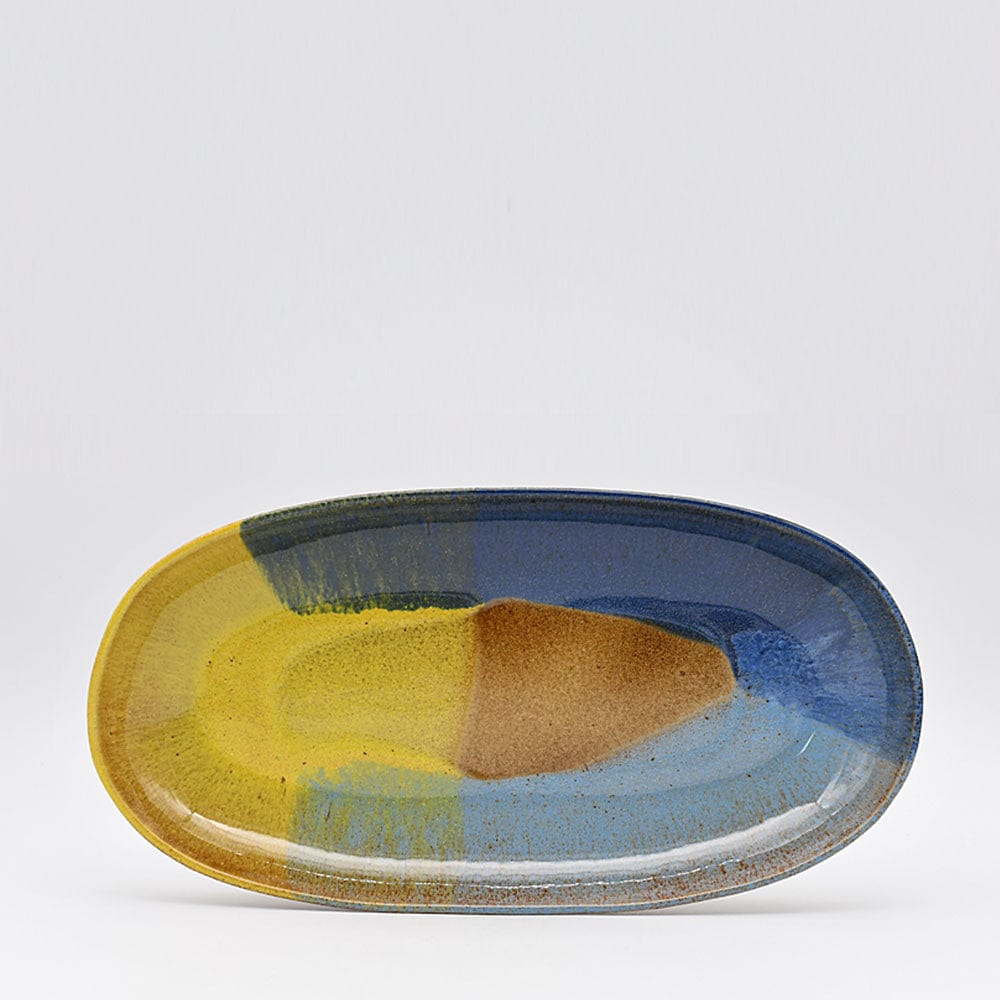 Plat de service en grès de la collection portugaise Corals Plat de service en grès "Corals" - 34cm