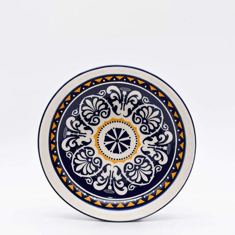Plat en céramique traditionnel du Portugal 27cm Saladier bas en céramique "Tradicional" - 25 cm