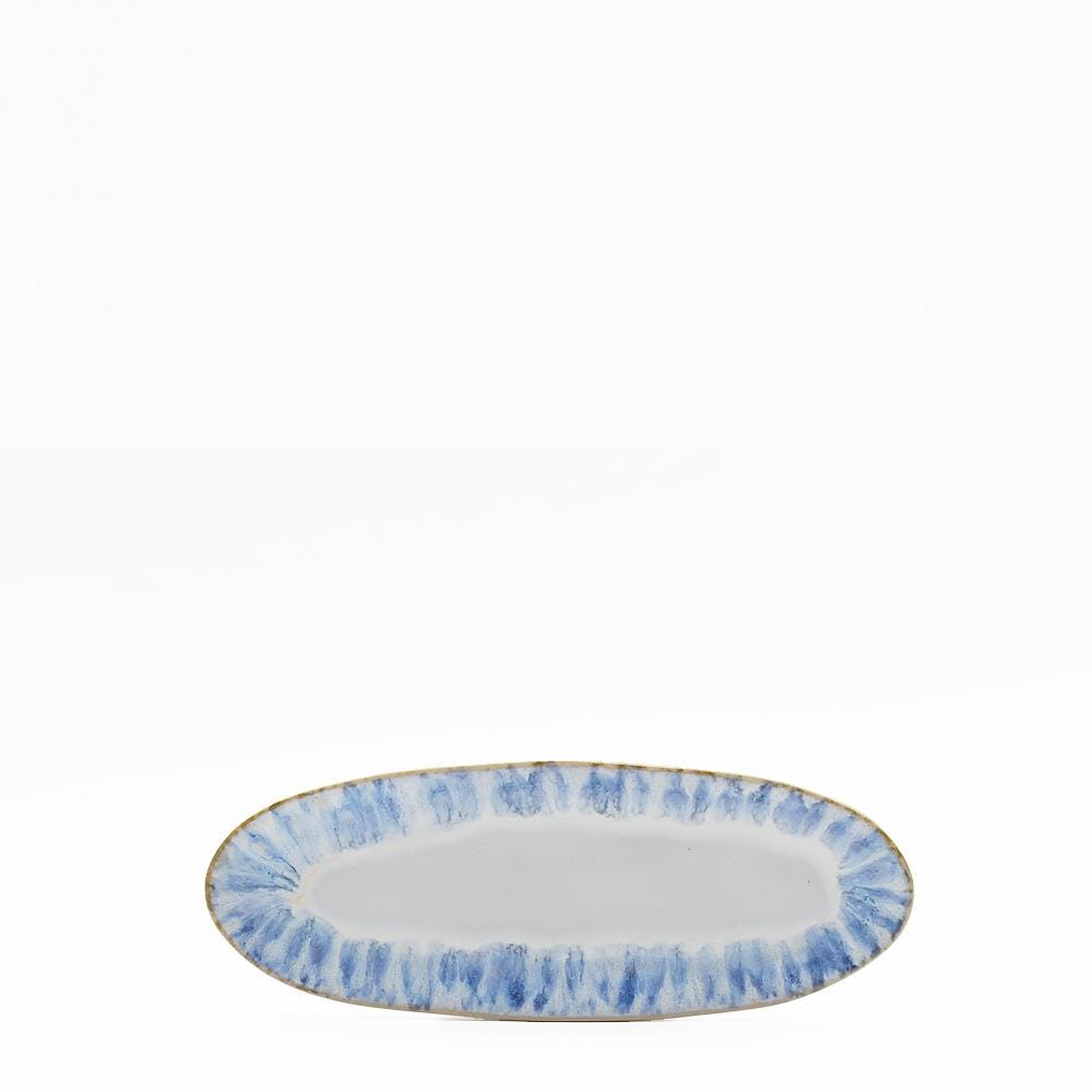 PLAT ovale bleue en grès I Vaisselle du Portugal – Luisa Paixao