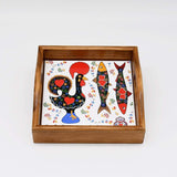 Plateau en bois et Azulejos - 17cm