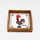 Plateau en bois et Azulejos - 17cm