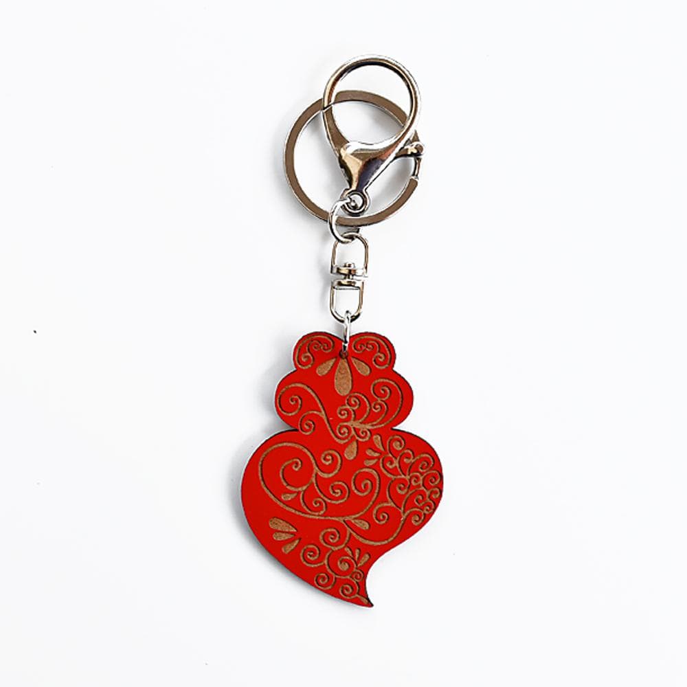 Porte clés Coração de Viana" Beige DRAFT Porte clés "Coração de Viana" - X couleurs Rouge