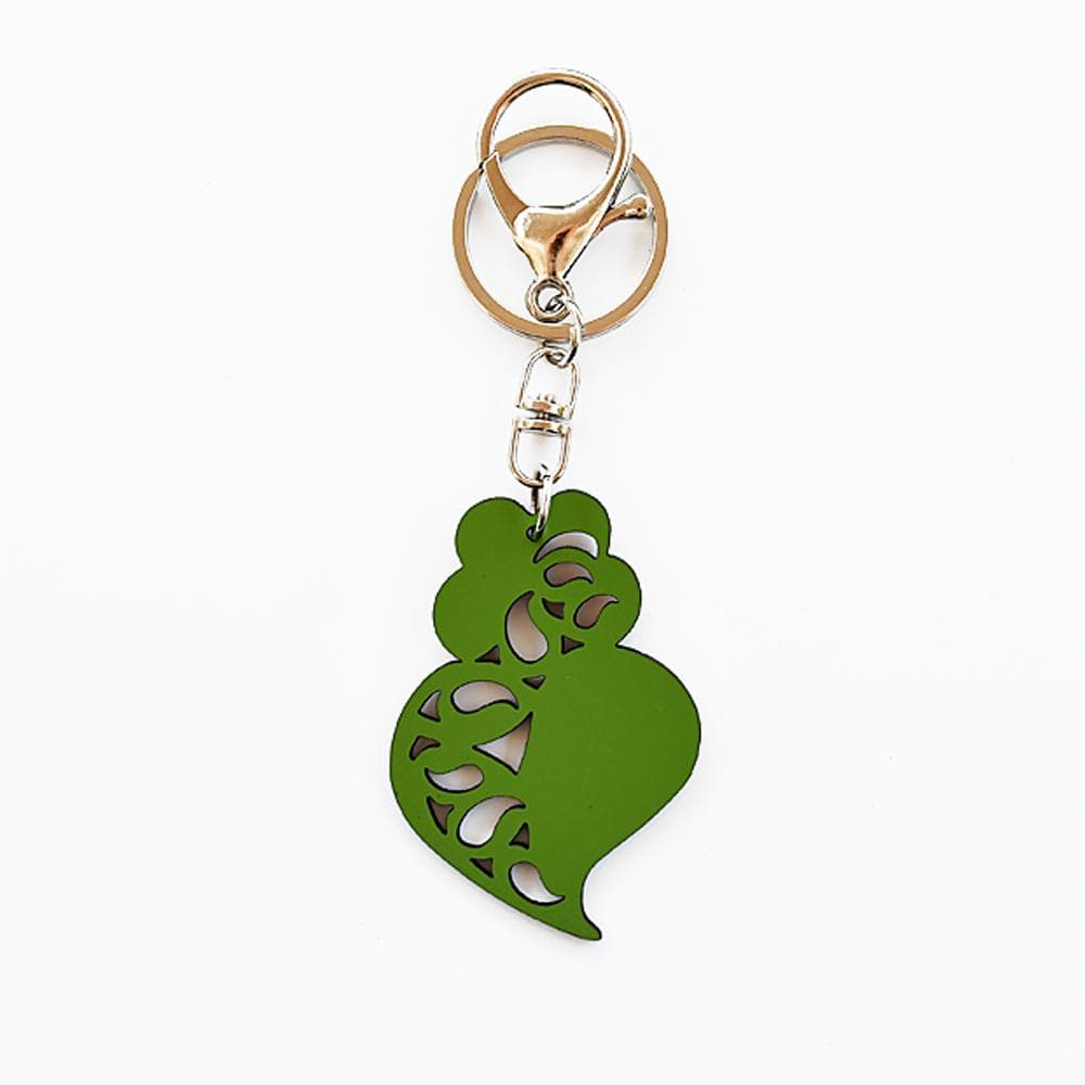 Porte clés Coração de Viana turquoise DRAFT Porte clés "Coração de Viana" - X couleurs Vert