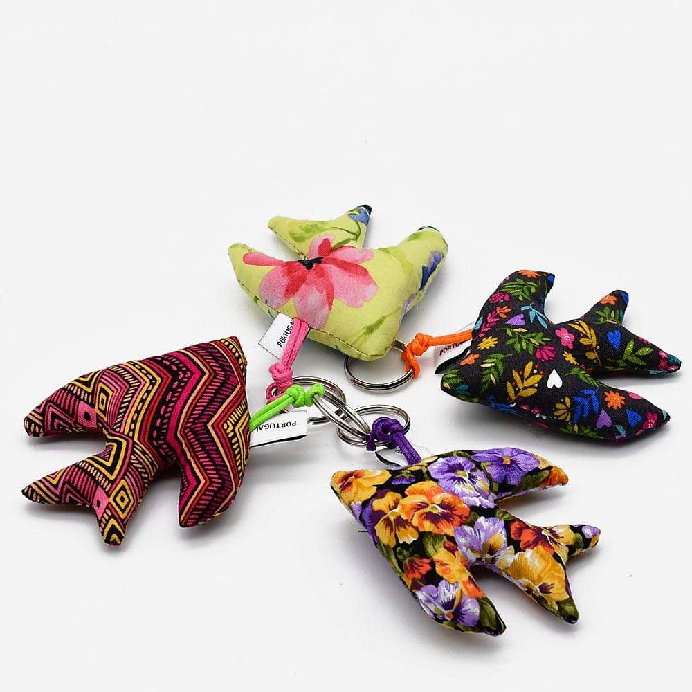 Porte clés en forme d'hirondelle jaune Porte clés "Andorinha" Jaune