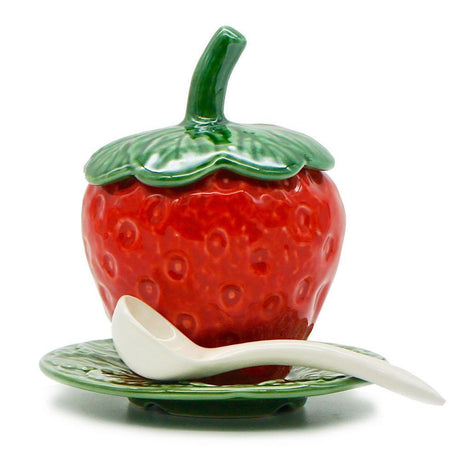 Pot en céramique en forme de fraise - 15cm