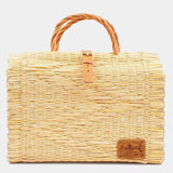 Sac cabas en jonc 33cm - Naturel