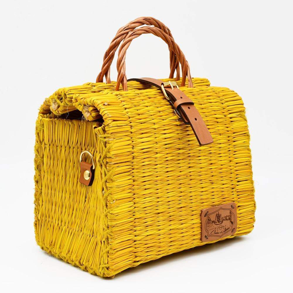 Reed Shopping Bag - 22 cm - Yellow
