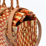 Sac cabas en jonc I Jaune I Boutique Luisa Paixao #Sac cabas en jonc 26cm - Ocre & Naturel