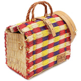Sac cabas en jonc 26cm - Multicolore