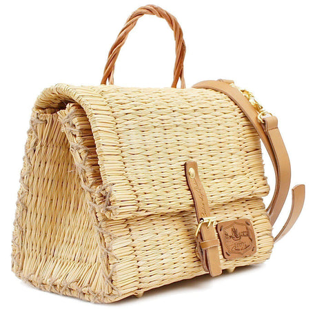 Reed Satchel Bag - 25cm - Natural