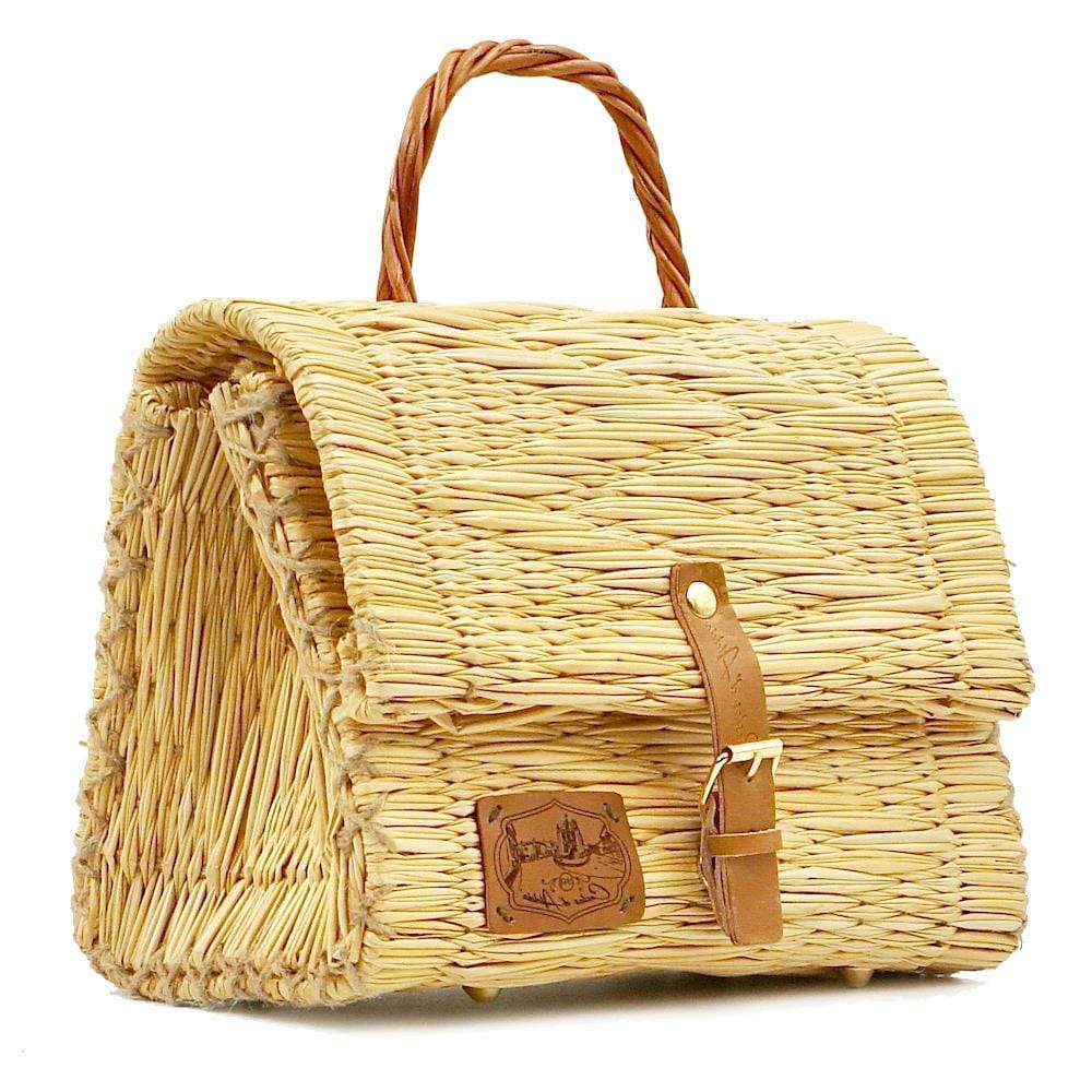 Reed Satchel Bag - 25cm - Natural