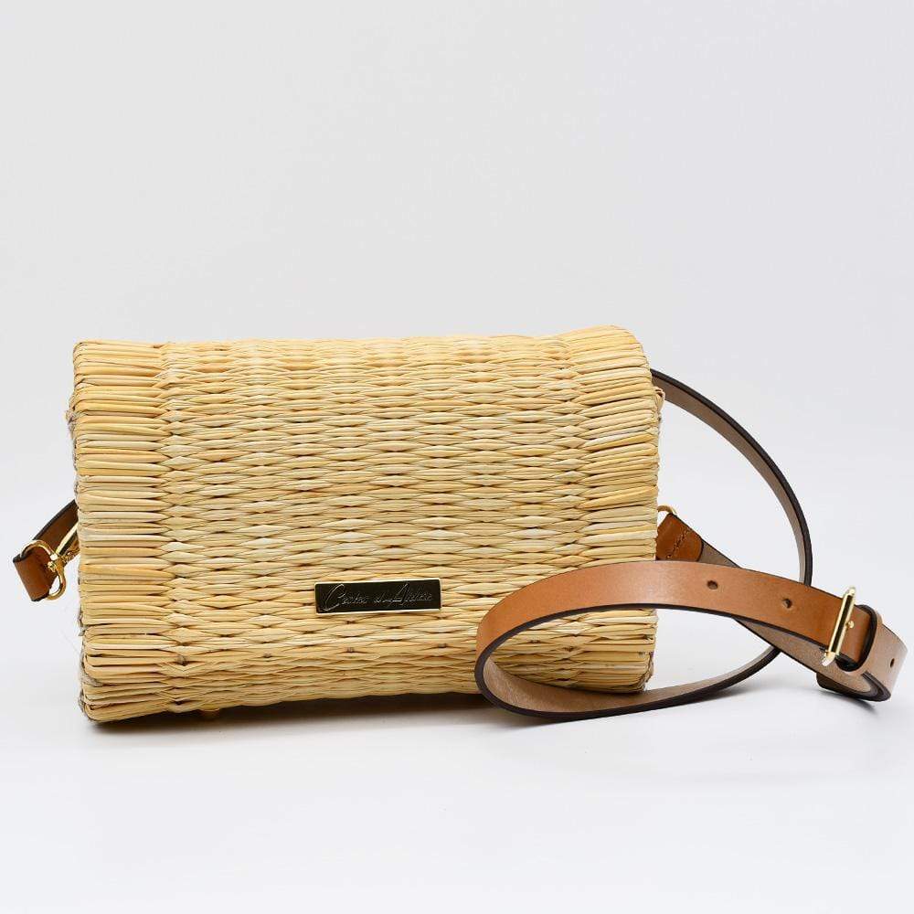 Reed clutch Bag - 22cm - Natural