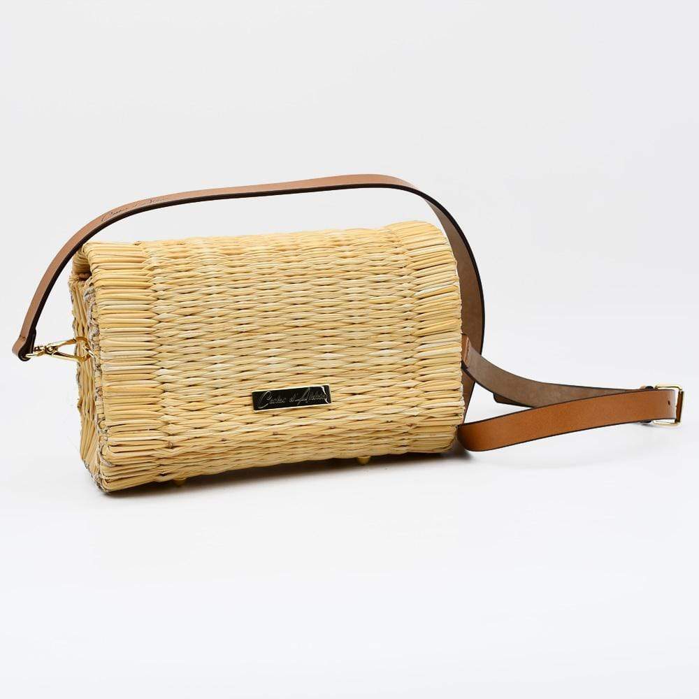 Reed clutch Bag - 22cm - Natural