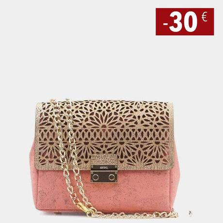Sac pochette en liège bleu I Maroquinerie en liège du Portugal Sac besace en liège rose