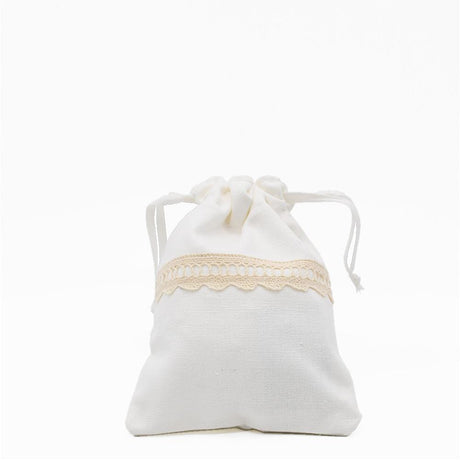 Sachet pochon en lin brodé 15x10cm Sachet pochon en lin brodé 15x10cm - 6 motifs Motif 1