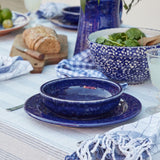 Saladier émaillé bleu I Vaisselle portugaise #DRAFT Assiette “Abbey" - 24cm