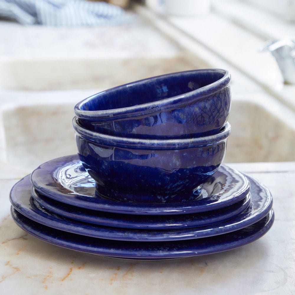 Saladier émaillé bleu I Vaisselle portugaise #DRAFT Bol “Abbey" - 24cm