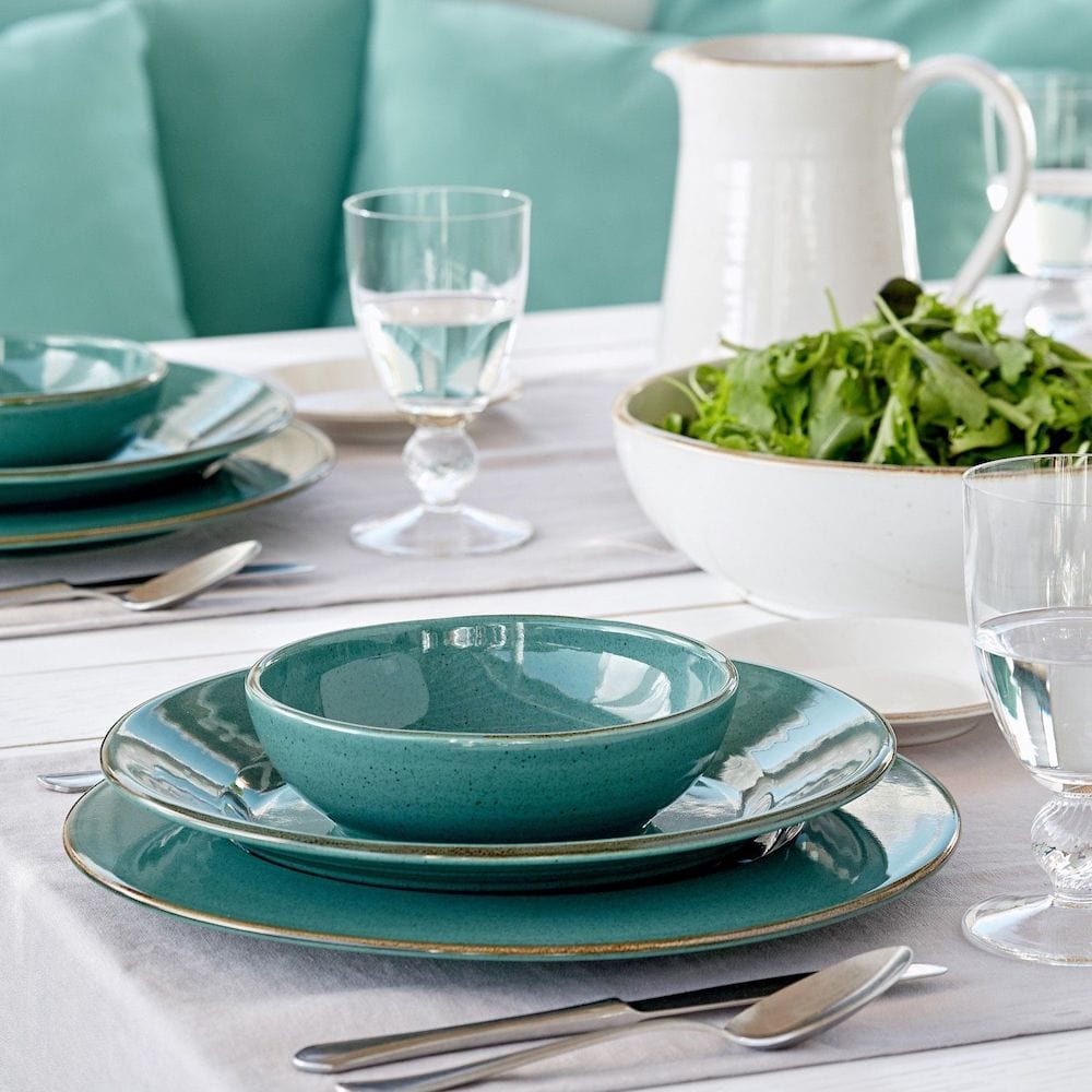 Saladier haut en grès Turquoise I Vaisselle portugaise # DRAFT Assiette en grès "Sardegna"